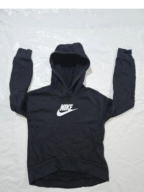 Nike Black Pullover Hoodie with White Logo